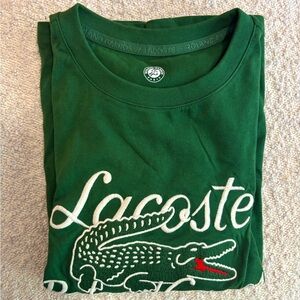 Lacoste Rolland Garros Cropped T Shirt